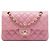 Chanel Pink Small Classic Lambskin Double Flap Rosa