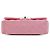 Chanel Pink Small Classic Lambskin Double Flap Rosa - vista 3