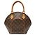 Louis Vuitton Brown Monogram Ellipse PM Marrone