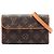 Louis Vuitton Brown Monogram Pochette Florentine Marrone