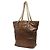 Borsa Tote Capri Gucci in vitello metallizzato marrone con catena - vista 2