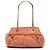 Chanel Chic Quilt Bowling Bag aus irisierendem gestepptem Kalbsleder in Orange Angeln