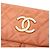 Chanel Chic Quilt Bowling Bag aus irisierendem gestepptem Kalbsleder in Orange Angeln - view 5