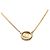 Collana Dior Gold Plated Strass CD Logo Pendant D'oro - vista 3