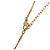 Collana Dior Gold Plated Strass CD Logo Pendant D'oro - vista 4