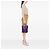 Tote Verticale Bottega Veneta in Nylon Viola Intrecciolusion Porpora - vista 7