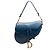 Borsa Saddle Dior in vitello sfumato blu Blu navy