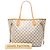 Louis Vuitton White Damier Azur Neverfull MM Bianco - vista 7