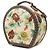 Bolso redondo Gucci de lona GG beige con banda Web y Flora - vista 2
