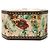 Bolso redondo Gucci de lona GG beige con banda Web y Flora - vista 3