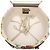 Bolso redondo Gucci de lona GG beige con banda Web y Flora - vista 4