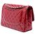 Chanel Red Jumbo Classic Patent Double Flap Rosso - vista 2