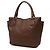Borsa tote convertibile Prada in Vitello Daino marrone con tasca laterale Marrone scuro - vista 2