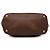 Borsa tote convertibile Prada in Vitello Daino marrone con tasca laterale Marrone scuro - vista 3