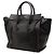 Céline Celine Mini Luggage Tote in pelle di vitello nera Nero Rosso - vista 2