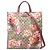 Gucci Beige GG Supreme Blooms Convertible Tote