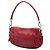 Borsa a spalla Prada Mini Nappa Gaufre con fiocco rossa Rosso - vista 2