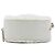 Clutch Redonda Chanel White CC Chevron de piel de oveja con cadena Blanco Crudo - vista 3