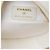 Clutch Redonda Chanel White CC Chevron de piel de oveja con cadena Blanco Crudo - vista 4