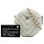 Clutch Redonda Chanel White CC Chevron de piel de oveja con cadena Blanco Crudo - vista 7
