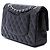 Chanel Black Medium Classic Lambskin Double Flap Schwarz - Ansicht 2