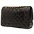 Chanel Black Medium Classic Lambskin Double Flap Nero - vista 2
