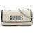 Chanel White Quilted Aged Lambskin Reissue 2.55 East West Flap Bianco Crudo