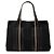 Hermès Black Canvas Sac Troca Horizontal MM Negro