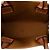 Céline Celine Mini Triomphe Coated Canvas Vertical Cabas Satchel Marrón Castaño Marrón oscuro - vista 4
