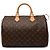 Louis Vuitton Brown Monogram Speedy 35 Marrone