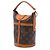 Borsa Bucket Duffle Louis Vuitton Brown Monogram Marrone - vista 2