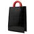 Borsa Tote Verticale Chanel Red Choco Bar Patent Coco Mademoiselle Rosso - vista 2