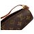 Louis Vuitton Brown Monogram Papillon Pochette Marrone - vista 5
