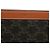 Céline Clutch Celine Brown Triomphe Coated Canvas Marrone Marrone scuro - vista 5