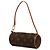Louis Vuitton Brown Monogram Papillon Pochette Marrone - vista 2