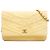 Chanel Yellow Denim Fringe Coco Wallet On Chain Giallo