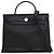Hermès Black Toile H Berline Herbag Zip 31 Nero