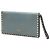 Clutch a patta Rockstud in pelle blu Valentino Blu chiaro - vista 2