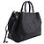 Borsa Louis Vuitton Black Monogram Mahina Bella Tote Nero - vista 2
