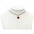 Collana Dior Gold Plated con pendente rotondo logo smaltato D'oro - vista 6