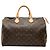 Louis Vuitton Brown Monogram Speedy 35 Marrone