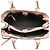 Borsa Satchel Banner Burberry in pelle rosa Medium e House Check - vista 4