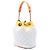 Bolsa Bucket Chanel White Paris Cuba CC em pele de cordeiro acolchoada com corrente Branco - vista 2