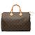 Louis Vuitton Brown Monogram Speedy 35 Marrone