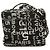 Necessaire Chanel 31 Rue Cambon in tela stampata nera Nero