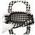 Dior White Mini Embroidered Canvas Houndstooth Lady D Lite Weiß - Ansicht 4