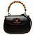 Gucci Black Calfskin Bamboo Night Nero