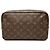 Louis Vuitton Brown Monogram Trousse Toilette 28 Marrone