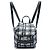 Zaino Chanel Black CC Nylon Tweed Printed Nero