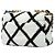 Chanel 19 Flap Medium in pelle di vitello crochet bianca Bianco Crudo - vista 2